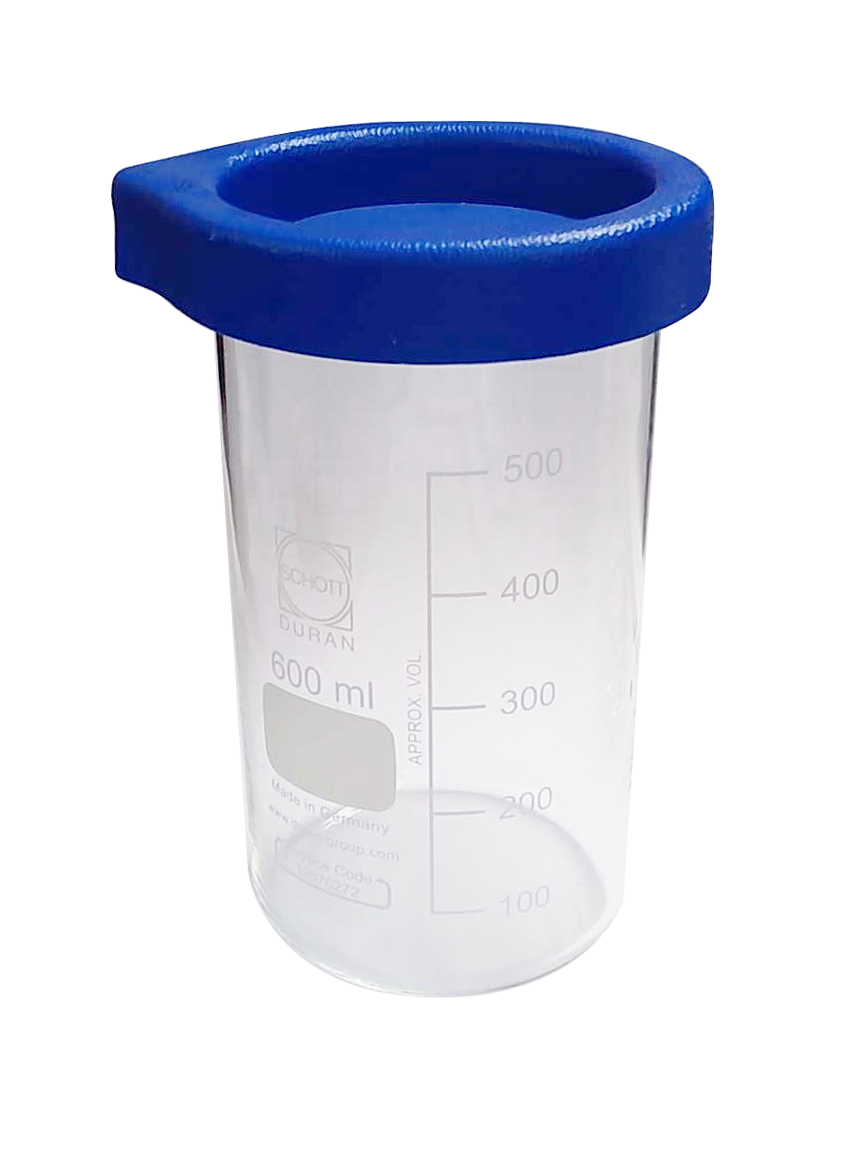 Reinigungsglas 600ml mit Deckel für Elmasonic S10