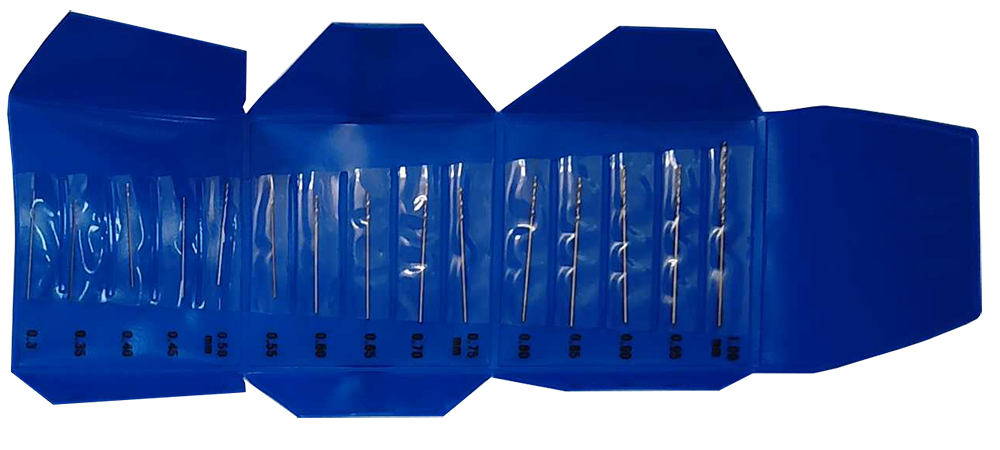 Sortiment HSS-Spiralbohrer 0,30 - 1,00mm