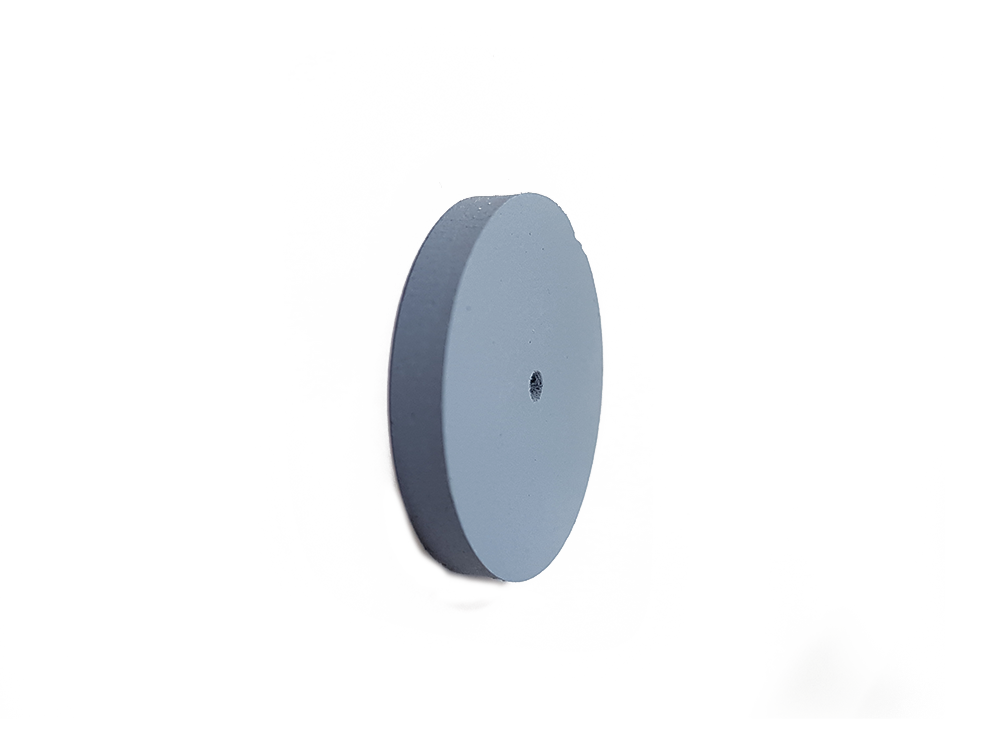 Gummipolierer blau, 21mm, fein, unmontiert