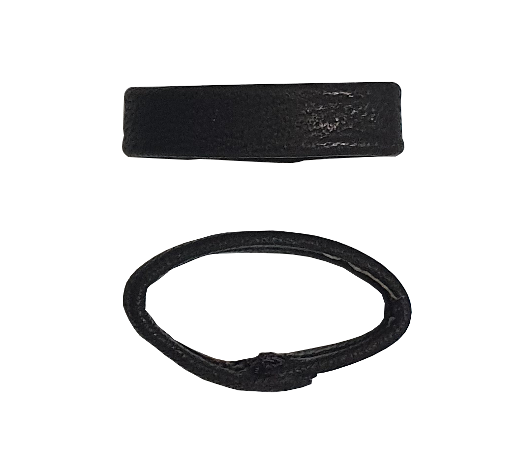 Lederbandschlaufen schwarz