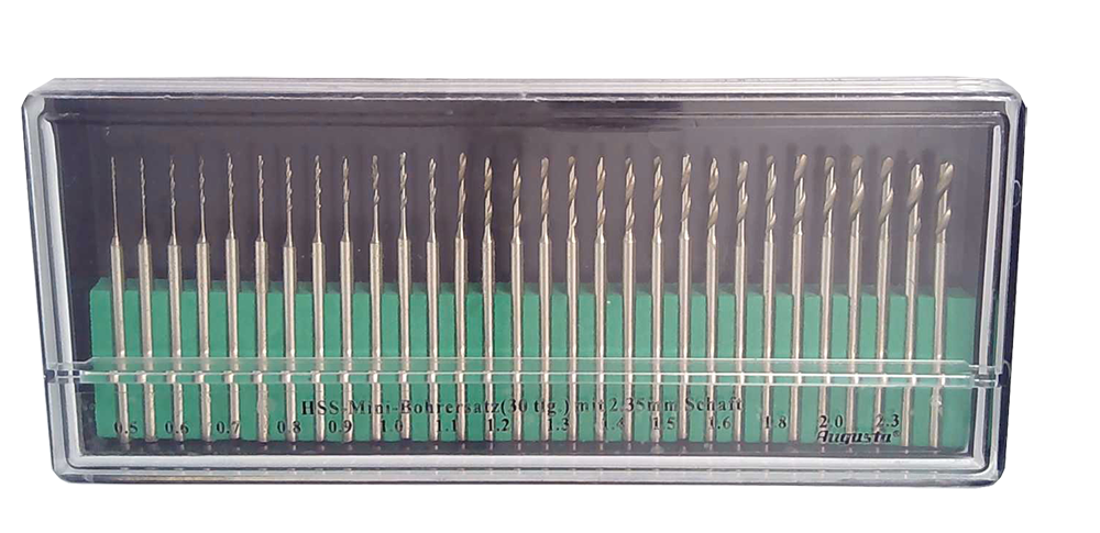 Sortiment HSS-Spiralbohrer Schaft 2,34  0,50 - 2,30mm