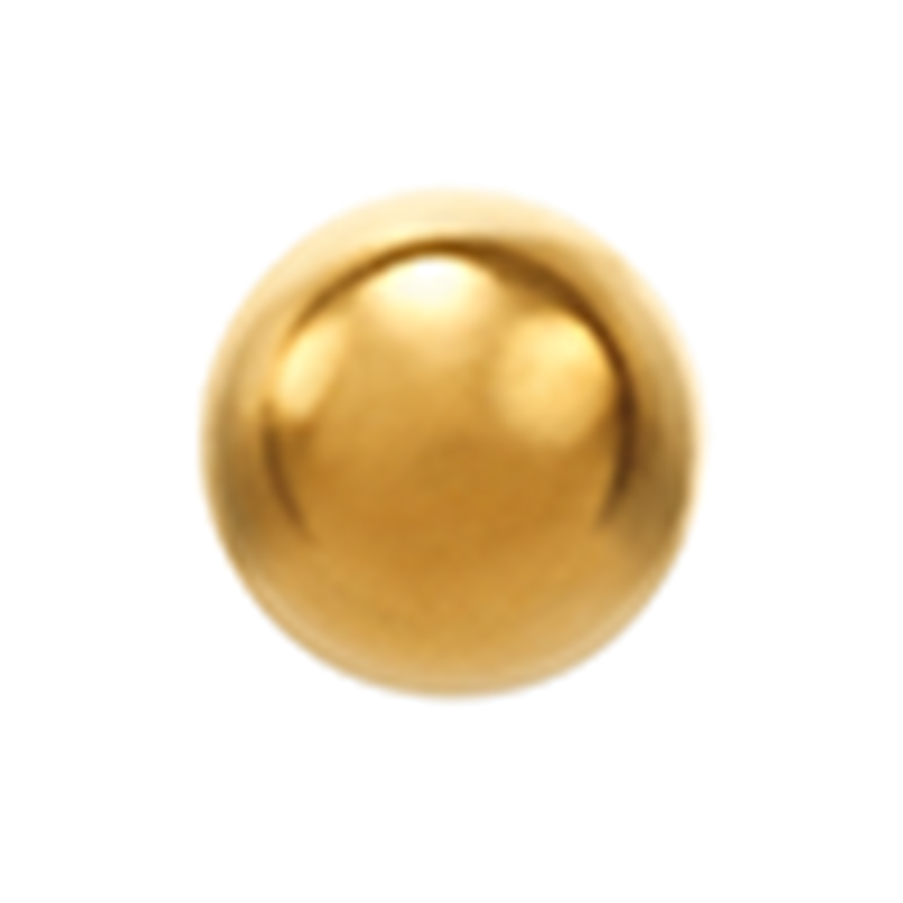 Ohrknöpfe System 75 Vergoldet/Kugel-Mini