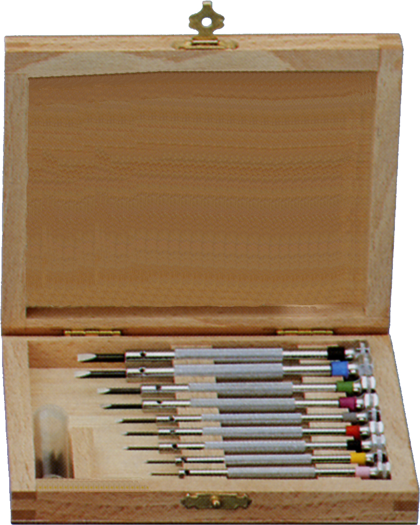 Schraubendreher Standard im Holzetui