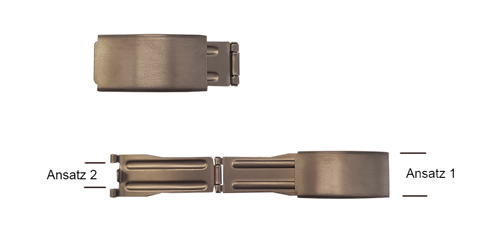 Faltschließe Titan, normal