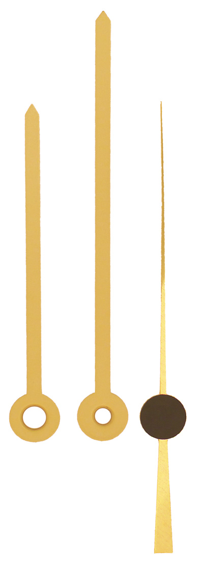 Zeigersatz Funkuhr, gelb, 90/70