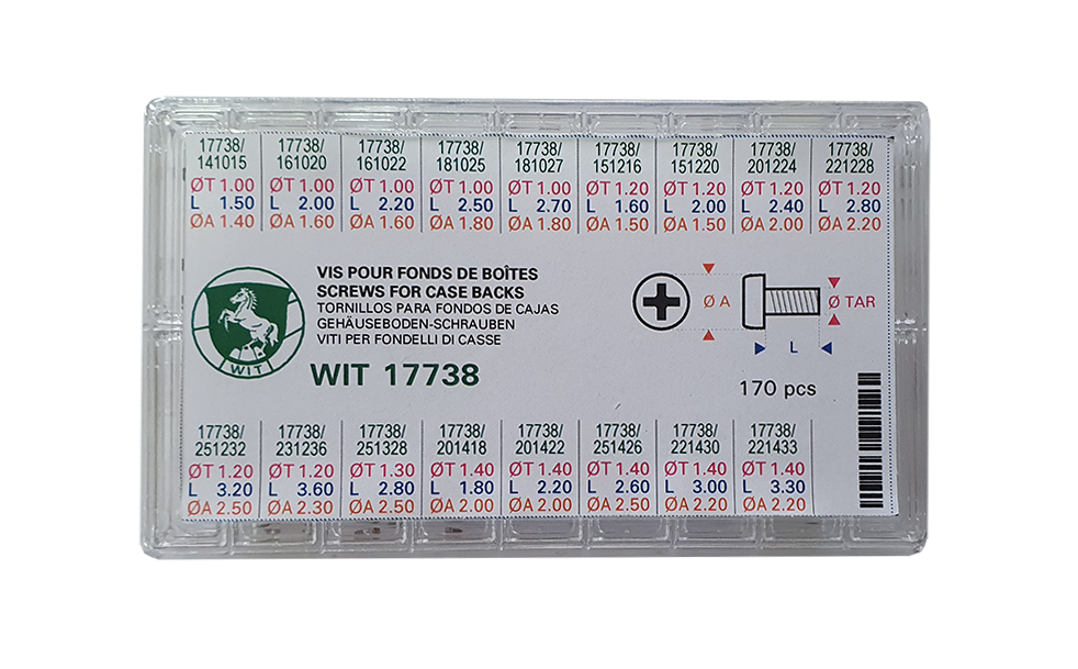 Sortiment Schrauben für Gehäuseboden-Kreuzschlitz 170 Stk.