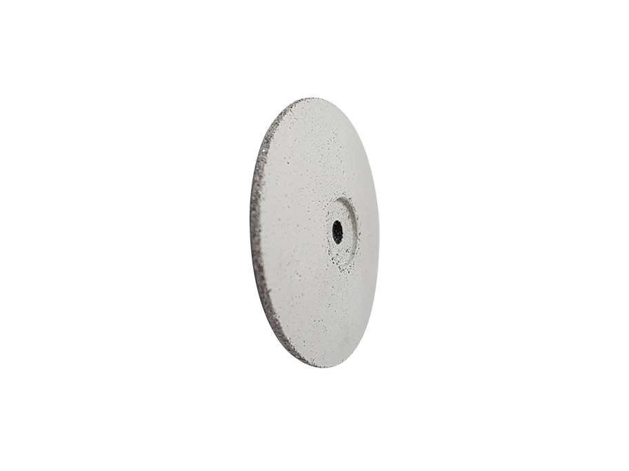 Gummipolierer Linse weiß, 21mm, grob, unmontiert