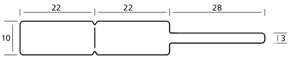 Etiketten 44 1072 K1, 1250/Rolle