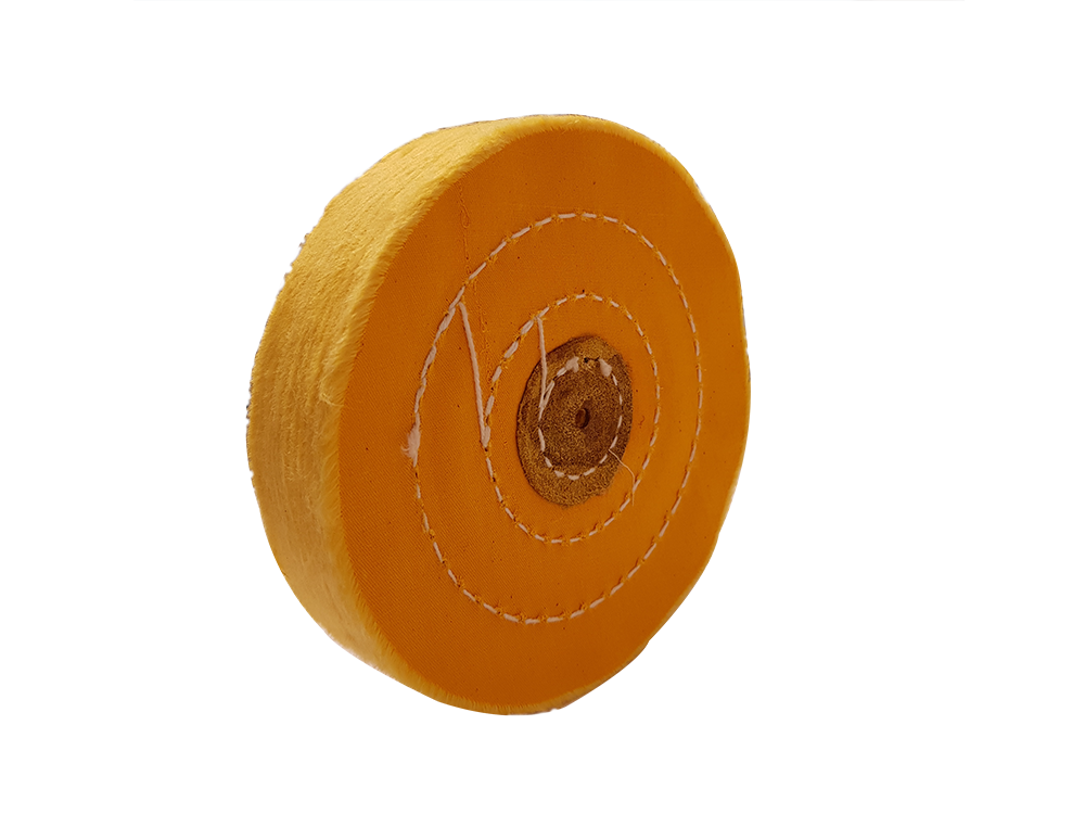 Schwabbelscheibe gelb 150x25mm Baumwolle