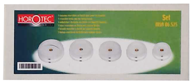 Druckstücke Horotec, gerader Rand, 5 Stk, XL