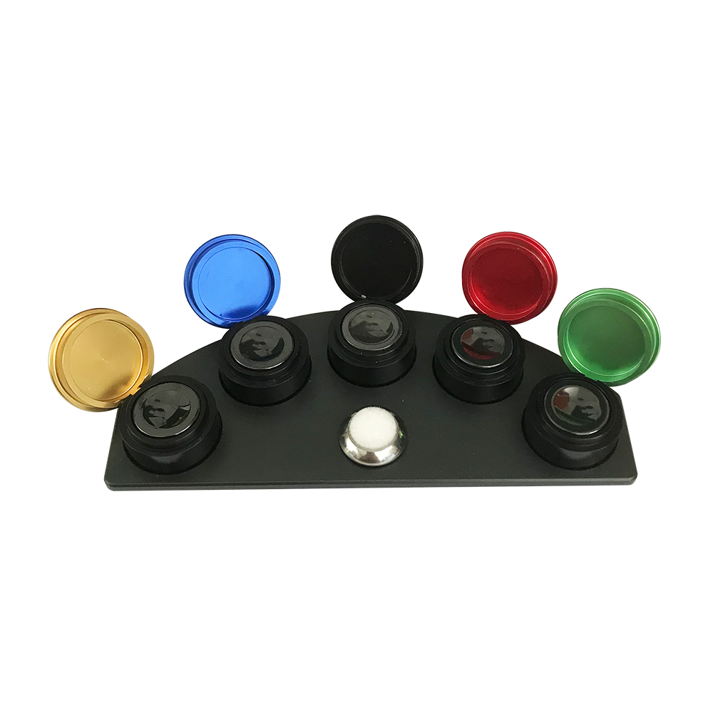 Ölblock mit 5 Keramik Näpfchen