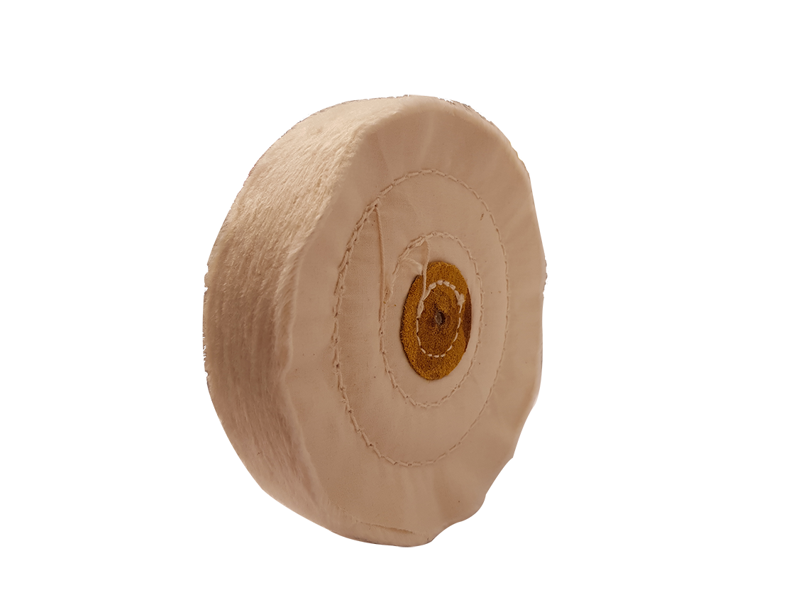 Schwabbelscheibe weiß 125x25mm Muslin