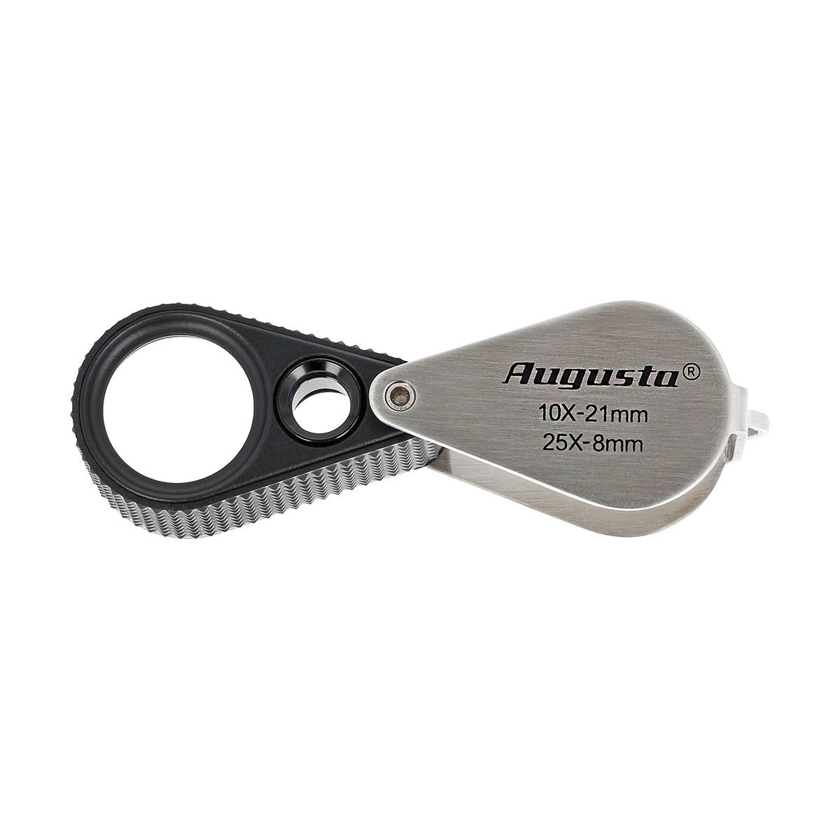 Steinlupe-Triplet mit zwei Linsen / 21mm, 10-fach / 8mm, 25-fach