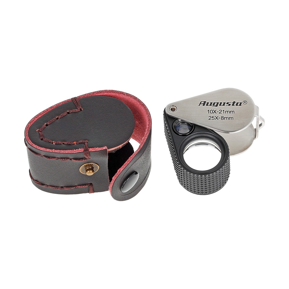 Steinlupe-Triplet mit zwei Linsen / 21mm, 10-fach / 8mm, 25-fach