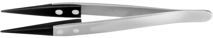 Pinzette zum Batteriewechseln mit Kunststoffspitzen