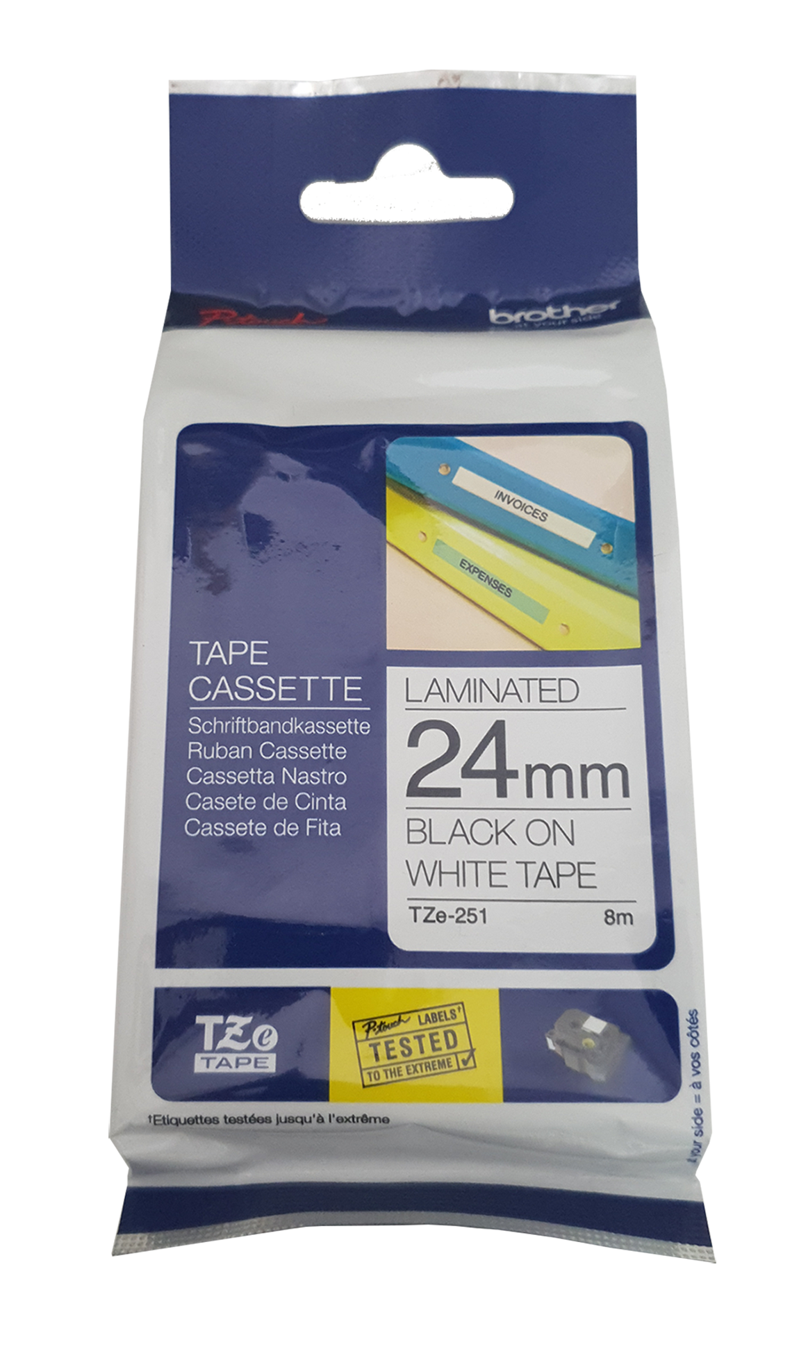 TZ-251, 24mm-weiß/schwarz