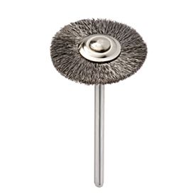 Dental Bürste Neusilber 23mm, montiert