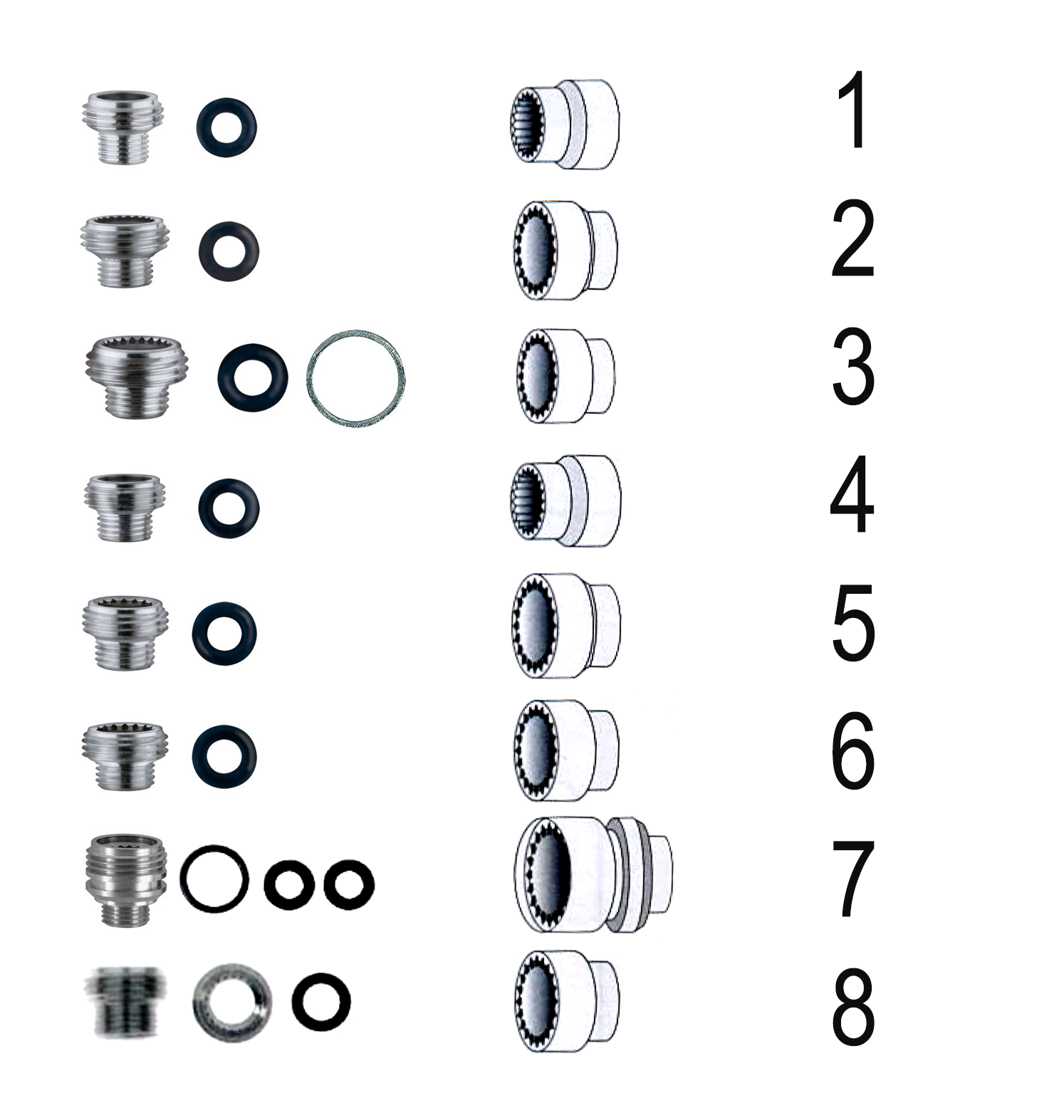 RLX-Schraubtubus mit Dichtung (Generic)