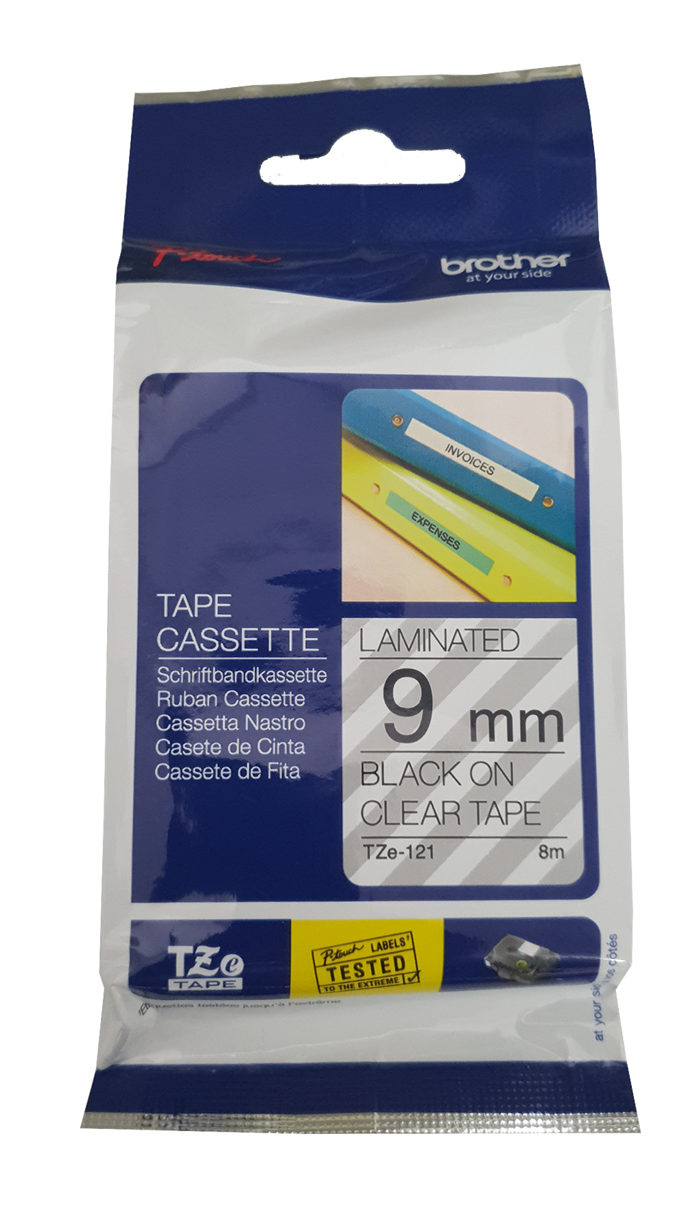 TZ-121, 9mm-transparent/schwarz