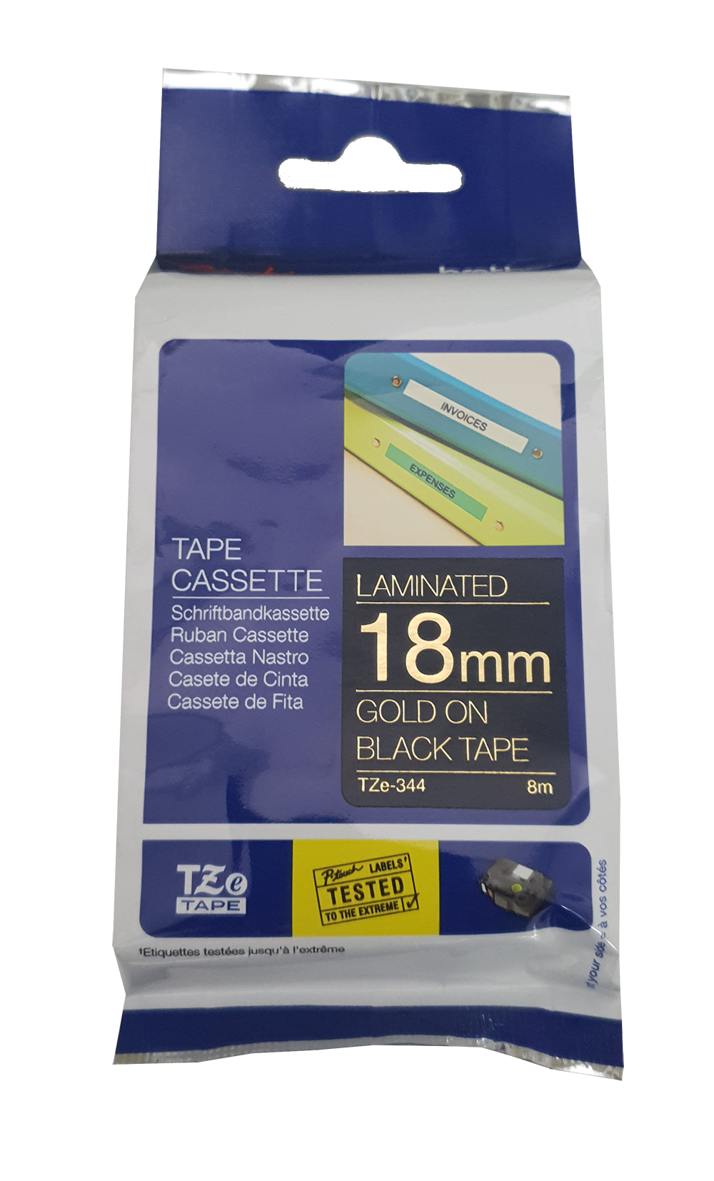 TZ-344, 18mm-schwarz/gold