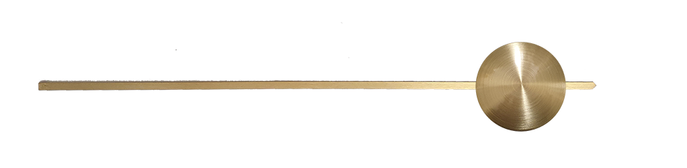 Pendel mit Linse 70mm, L=300mm Messing