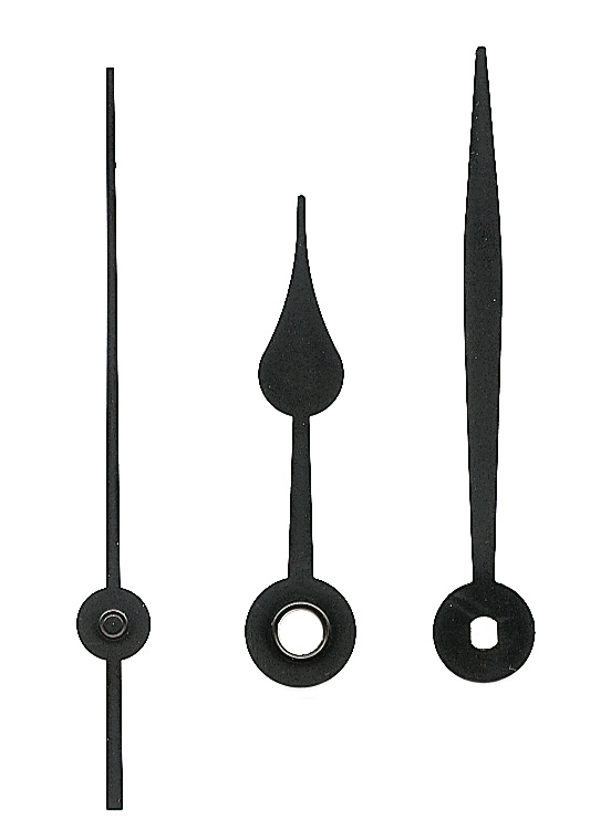 Zeiger schwarz, 63/47 mit Sek.