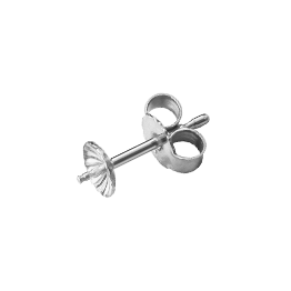 Ohrstecker m. Perlschale 5mm, Silber, P2