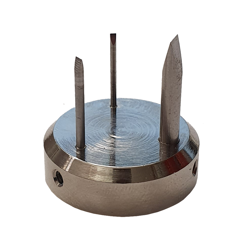 Sockel mit Gegenklingen