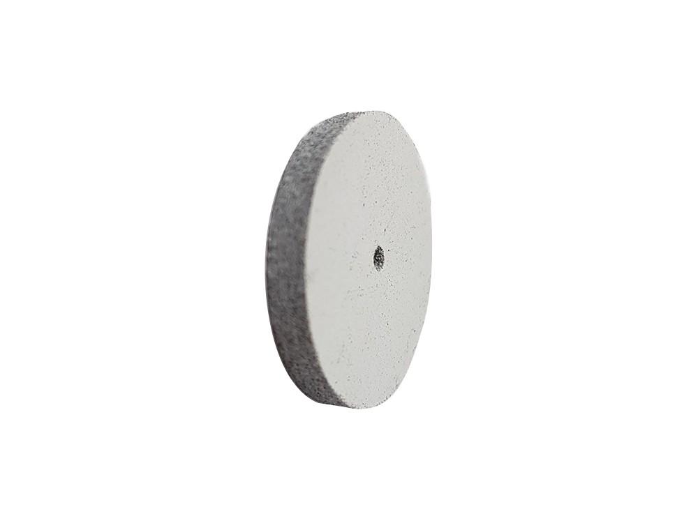 Gummipolierer weiß, 21mm, grob, unmontiert