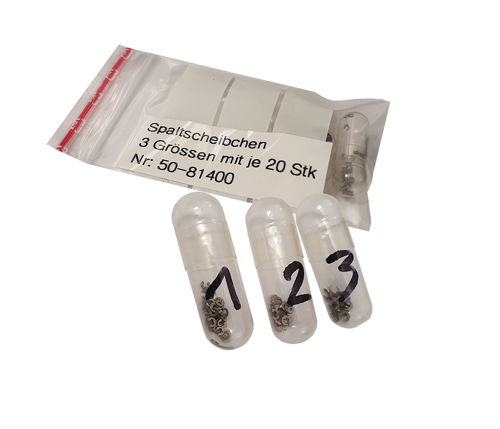 Spaltscheiben für Drücker, 60 Stk. Spaltscheiben für Drücker, 60 Stk.