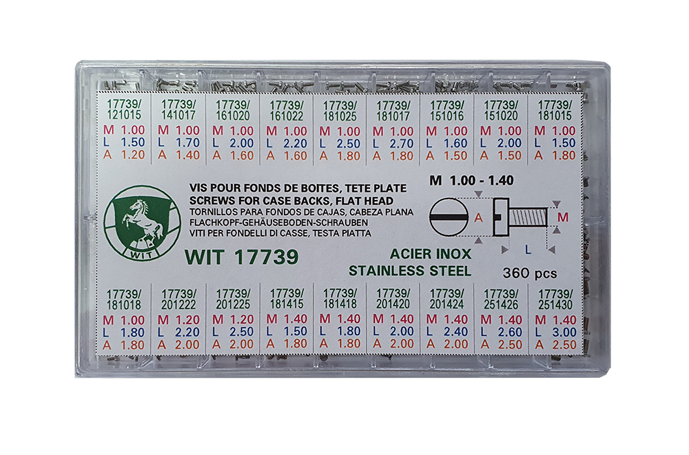 Sortiment Schrauben für Gehäuseboden-Schlitz 360 Stk.