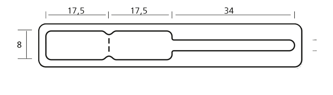 Etiketten 34 869IR K1, 1250/Rolle