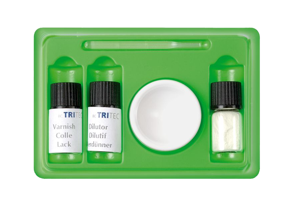 Leuchtmasse Set, Pulver/Kleber/Verdünner