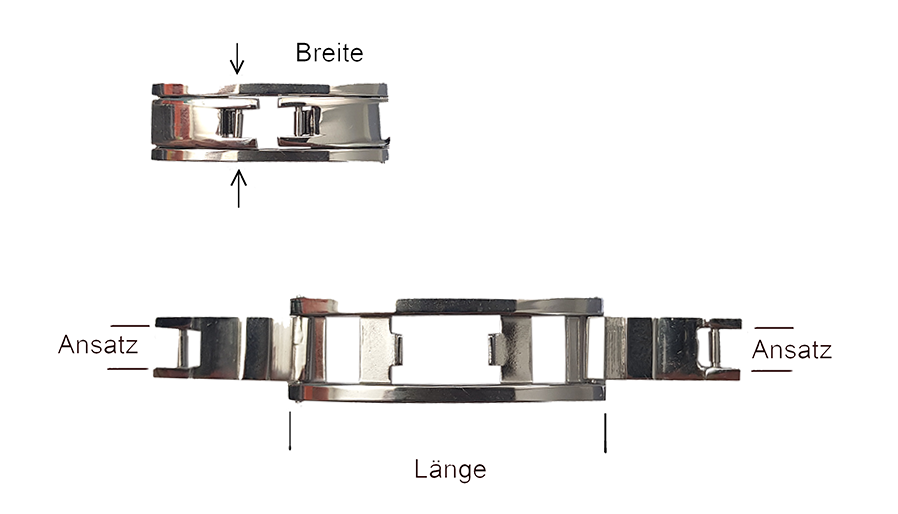 Butterflyschließe ohne Drücker, flach
