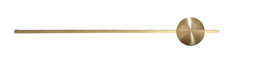 Pendel mit Linse 55mm, L=300mm Messing