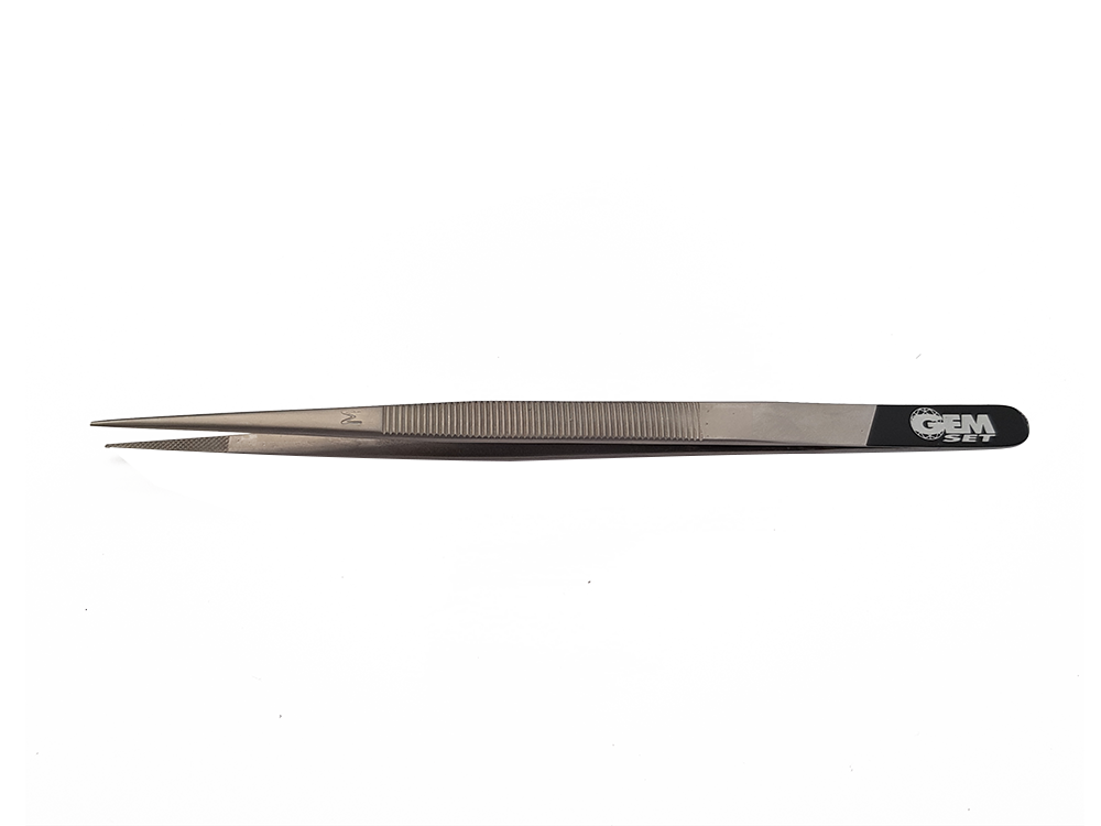 Steinpinzette mit Hieb, large, Swiss Made