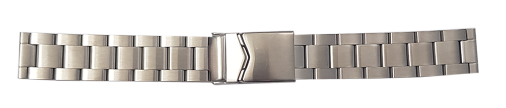 Edelstahl-Verschlußband massiv, geschliffen