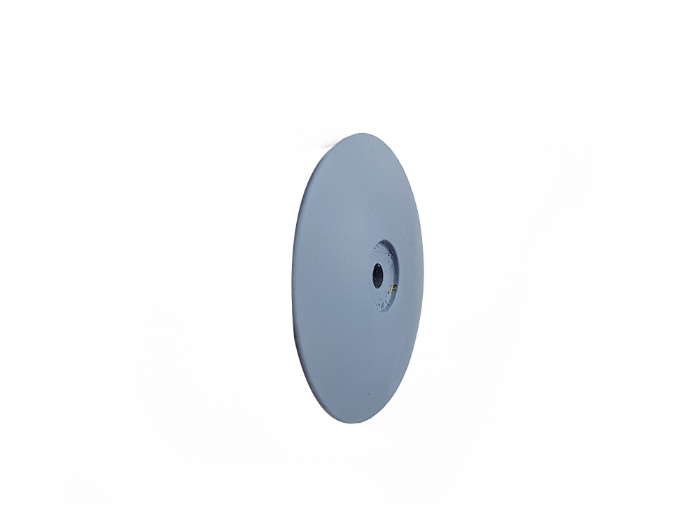 Gummipolierer Linse blau, 21mm, fein, unmontiert