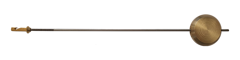 Pendel für französische Uhren, L=250mm, Messinghaken