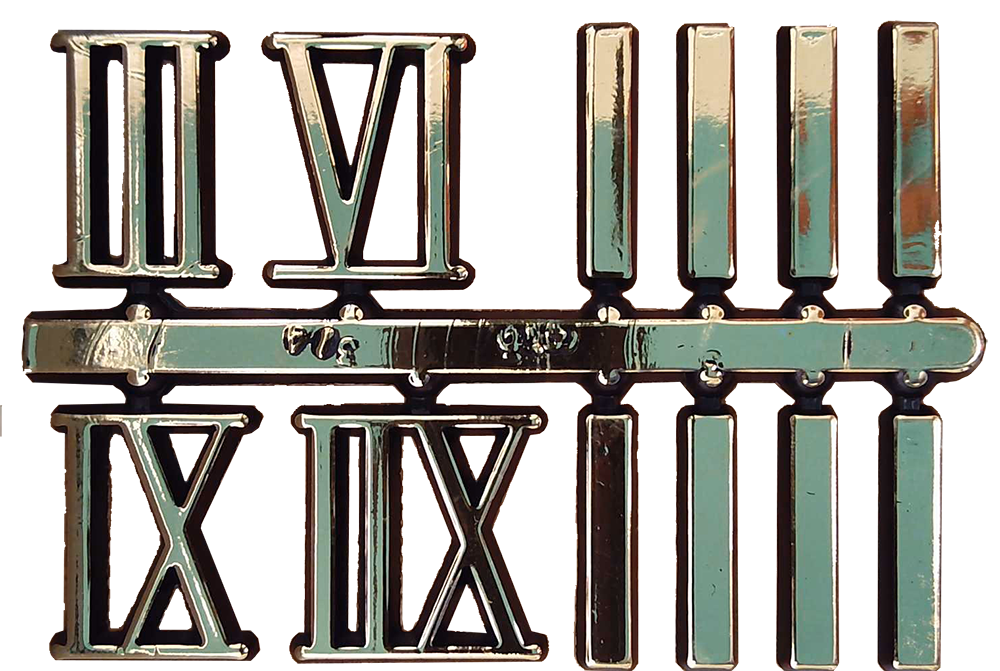 Zahlensatz römisch/strich, gelb