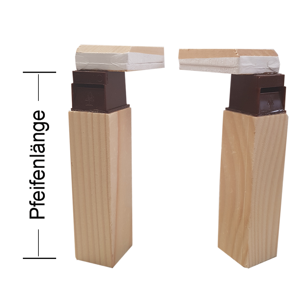 Kuckuckpfeifen Tonöffnung hinten