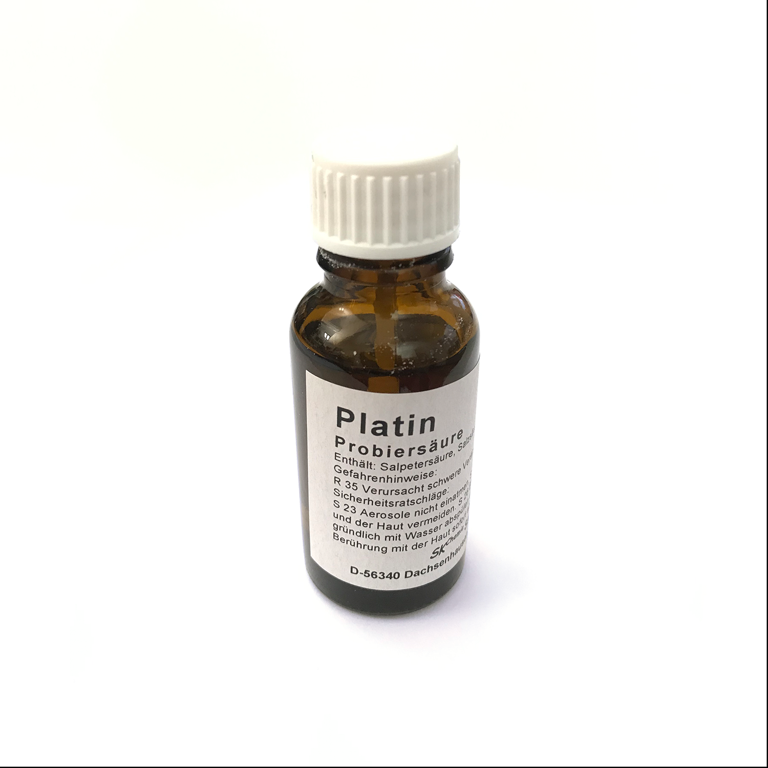 Probiersäure, Platin