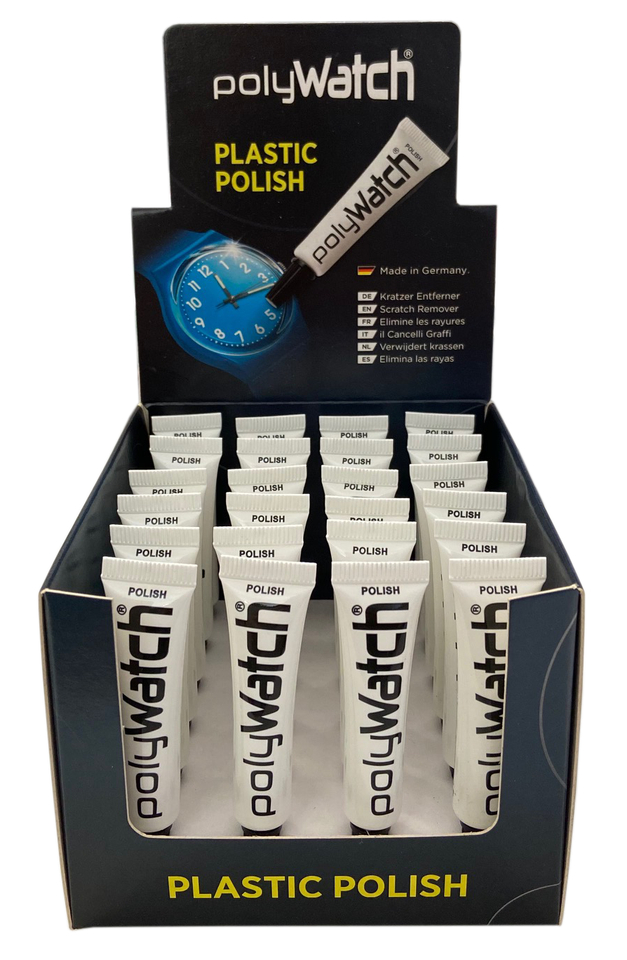 Polywatch für Kunststoffgläser Verkaufskarton mit 24 Stück