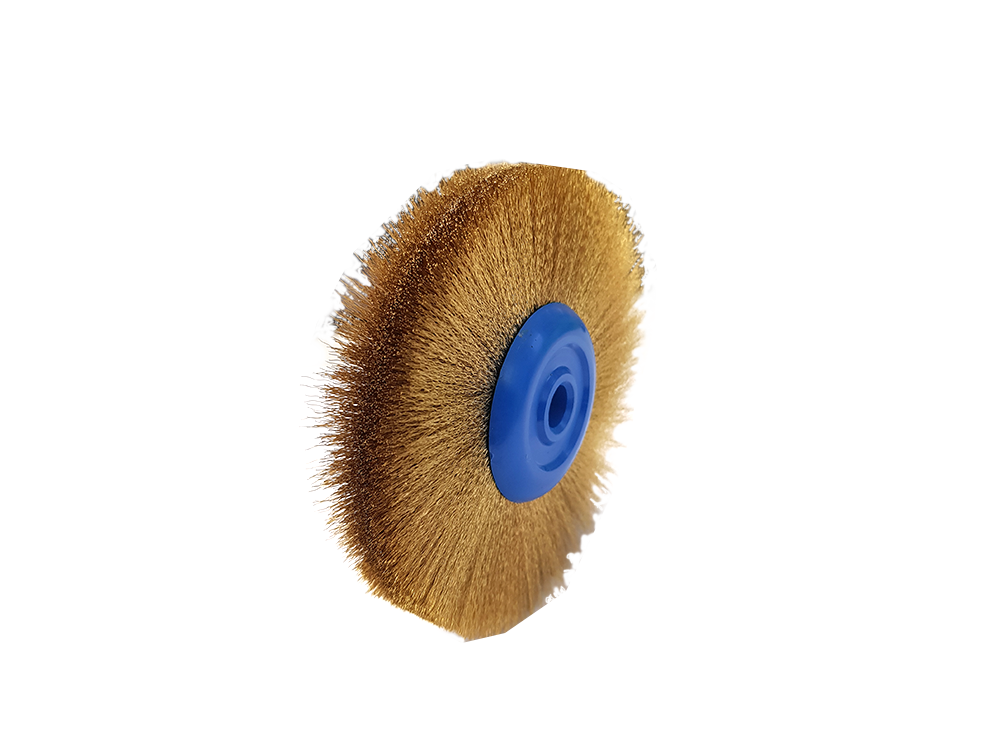 Zirkularbürste Messing, 90mm, 0,10 Drahtstärke