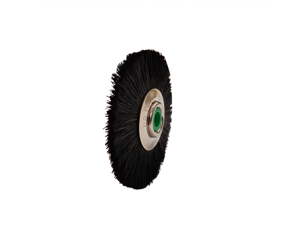 Zirkularbürste 50mm, Metallkern, Schwarze Borste