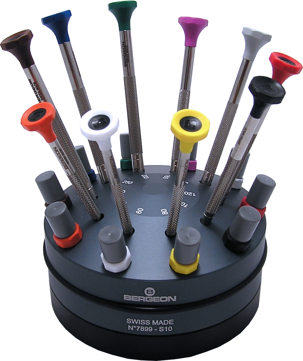 Schraubendrehersatz Inox mit Sockel Schraubendrehersatz Inox mit Sockel