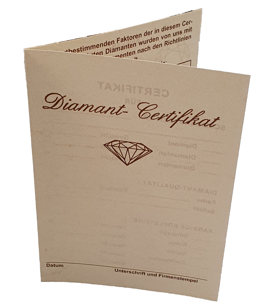 Diamantzertifikat, 1 Stk.