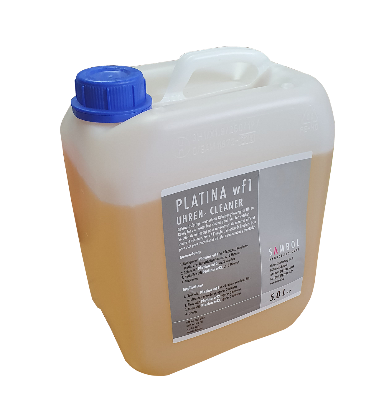 Sambol Uhrenreiniger Platina WF-1, 5 Liter