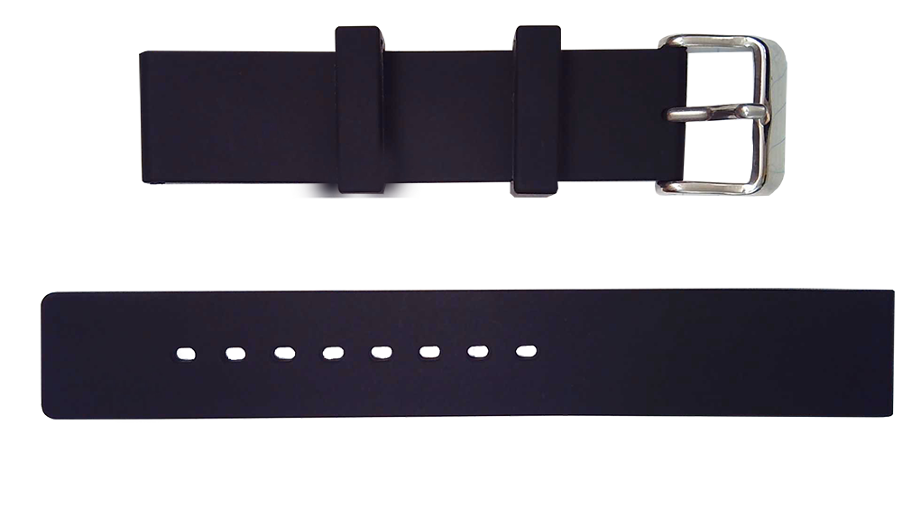 Kautschukband mit Dornschließe 18mm