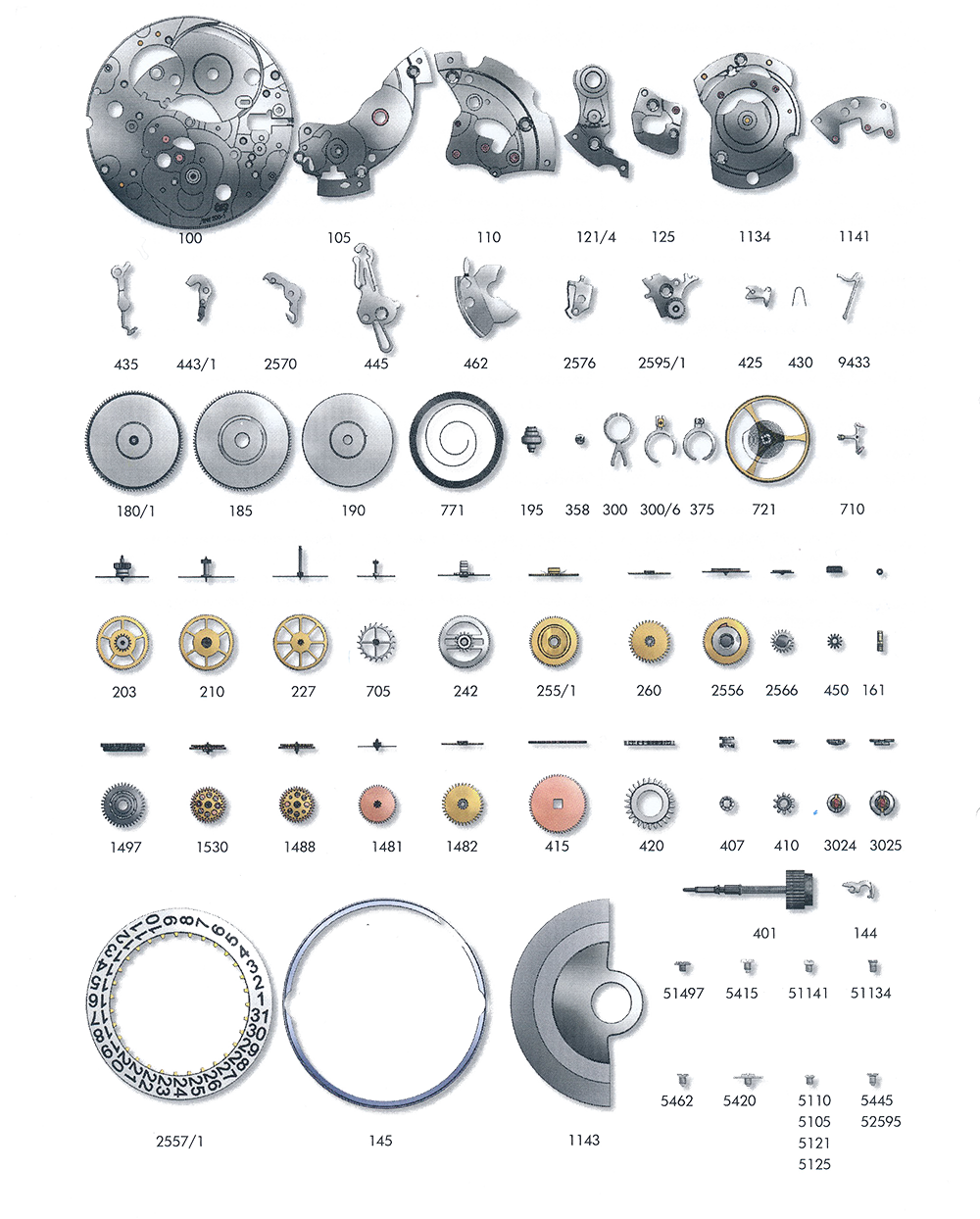 Werkteile Sellita 200-1